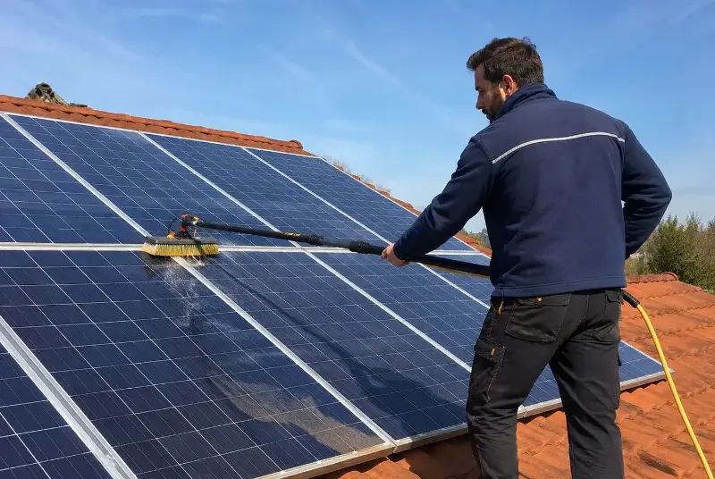 Nettoyage et entretien de panneaux solaires à Montcabrier